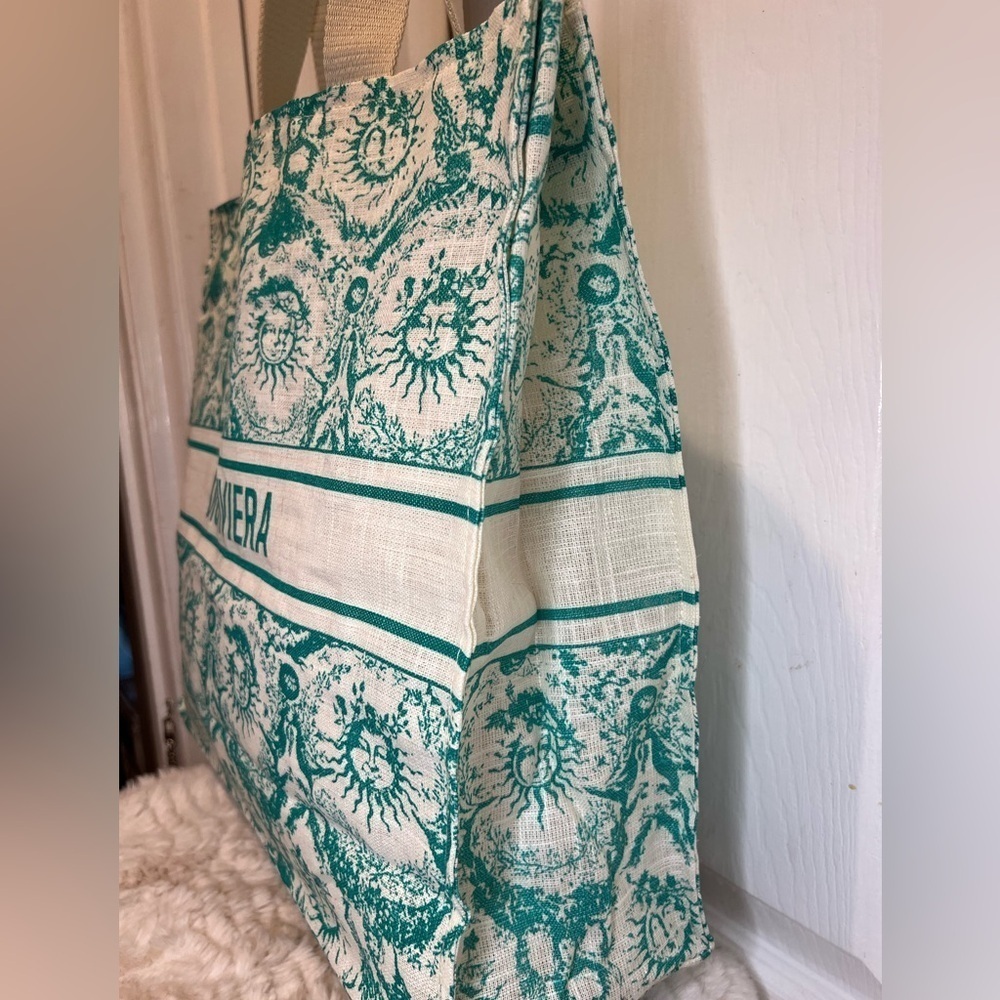 DIOR CHRISTIAN DIOR CANVAS DIORIVIERA TOILE de JOUY SOLEIL TOTE - Picture 4 of 14